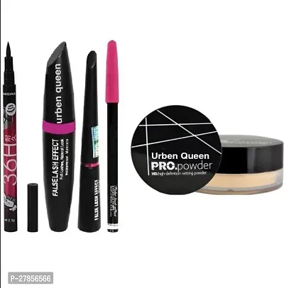 36 Hours Stay Eyeliner And Mascara And Eyeliner And Eyebrow Pencil And Loose Powder (5 Items)-thumb0