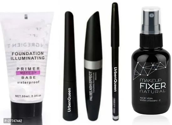 After Makeup Fixer And Makeup Base Primer And Mascara And Eyeliner And Eyebrow Pencil (5 Items)