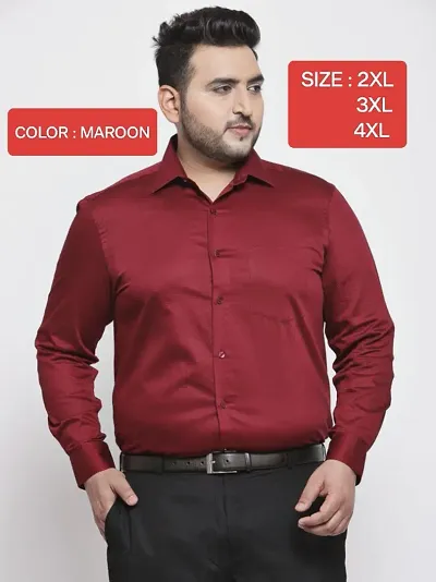 Stylish Plus Size Plain Shirt for Men