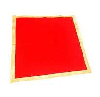 Pooja Ghar Premium Velvet Aasan Cloth (Pack of 2) (40*40)-thumb1