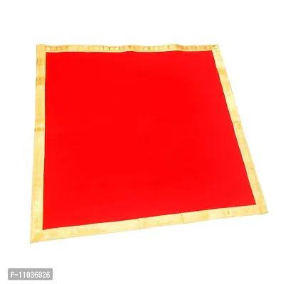 Pooja Ghar Premium Velvet Aasan Cloth (Pack of 2) (40*40)-thumb2