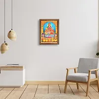 Pooja Ghar Religious Kuber Photo Frame for Temple Home Office (10x12.5 inches, Multicolour)-thumb1