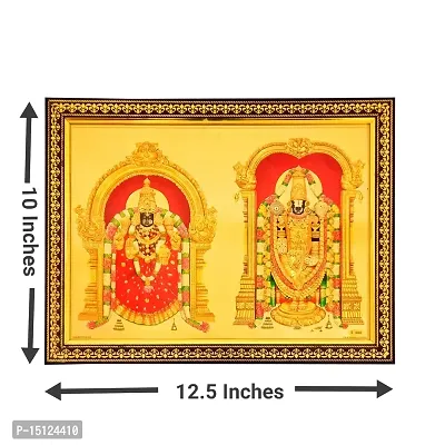 Pooja Ghar Gold Tirupati Balaji Photo Frame (10 x 12.5 inch) |Photo Frames | Lord Venkateswara Photo frame | Tirupati Balaji photo frame (10 X 12.5 Inch)-thumb3