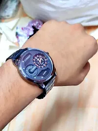 Curren Black Watches Men's Fashion Causal Quartz Wristwatch Stainless Steel-thumb2
