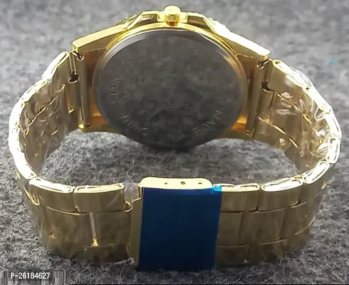 Gold Chain Diamond Watch For Unisex Fashion-thumb3