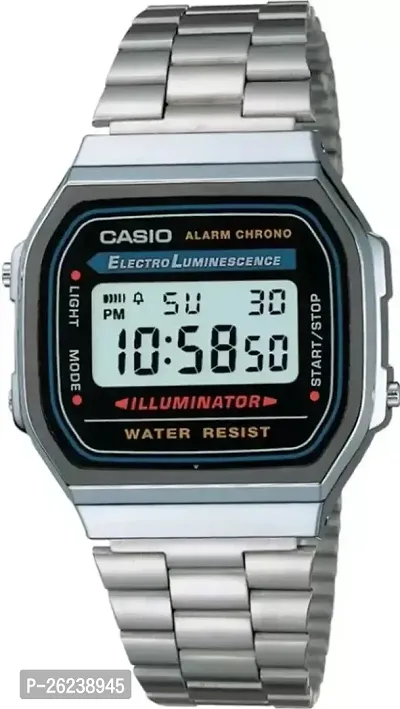 Casio Watch Silver Watch Men Set Luxury Led Digital Watch