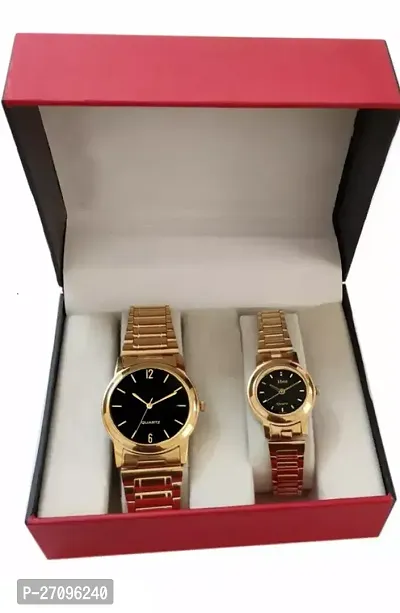 Elegant Couple Watch For Men and Women, Pack Of 2
