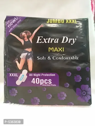 Extra dry maxi sanitary pads