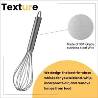 Zms Marketing- Stainless Steel Round 18cm Potato Masher and Domestic Whisk 20cm Kitchen Tool for Potato Masher Vegetables Masher Pav Bhaji Masher-thumb3