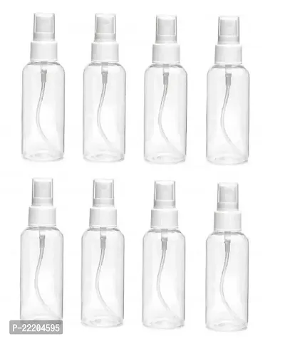 zms marketing 100ml Empty Cute Reusable Refillable Fine Mist Sprayer Spray Bottle Atomizer with Ultra-Fine Mist Pump for Multipurpose Purposes Like sanitizing- Pack of 8-thumb0