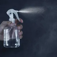 zms marketing Refillable 200ml Transparent Bottle White Gun Mist Spray 200 ml Spray Bottle (Pack of 2, Clear, Plastic)-thumb3