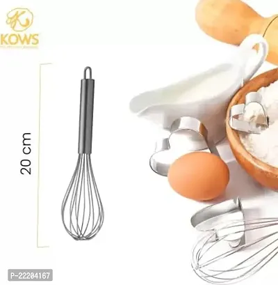 Zms Marketing- Stainless Steel Round 18cm Potato Masher and Domestic Whisk 20cm Kitchen Tool for Potato Masher Vegetables Masher Pav Bhaji Masher-thumb5