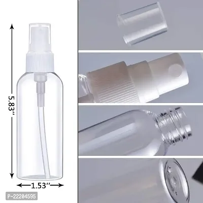 zms marketing 100ml Empty Cute Reusable Refillable Fine Mist Sprayer Spray Bottle Atomizer with Ultra-Fine Mist Pump for Multipurpose Purposes Like sanitizing- Pack of 8-thumb2