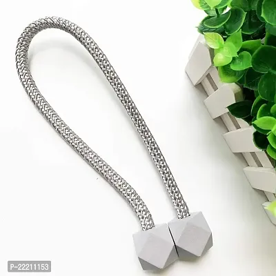 Magnetic Curtain Tiebacks, European Style Convenient Drape Tie Backs, Curtain Holder for Window Draperies, 2 pcs-thumb2