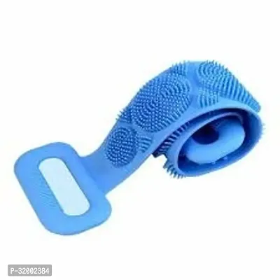 Silicon Back Scrubber Belt Bathing Brush Dead Skin Removal Exfoliating (Pack of 1)