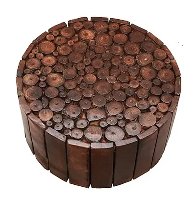 Wooden Handmade Small Stool for Sitting at Living Room Office Balcony Decor Home Furniture Stool for Sitting Pot Stool for Storage 12_12_5 Inches