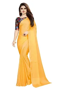 Classic Georgette  Saree with Blouse piece For Women-thumb3