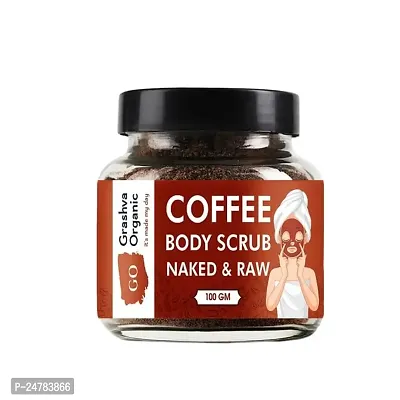 KALP ENTERPRISE Coffee Body Scrub for Tan Removal  Soft-Smooth Skin - 100% Natural Scrub??(100 g)-thumb0
