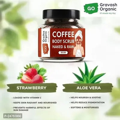 KALP ENTERPRISE Coffee Body Scrub for Tan Removal  Soft-Smooth Skin - 100% Natural Scrub??(100 g)-thumb3