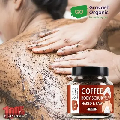 KALP ENTERPRISE Coffee Body Scrub for Tan Removal  Soft-Smooth Skin - 100% Natural Scrub??(100 g)-thumb4