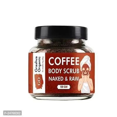 KALP ENTERPRISE Exfoliating Body Polish | Coffee Body Scrub | Deeply Nourishing Crushed Macadamia and Rice Milk | Moisturises  Brightens Skin | Sulphate Free | 100gm