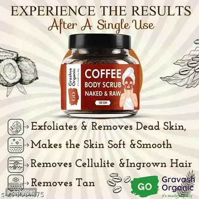 KALP ENTERPRISE Coffee Face  Body Scrub for Men  Women All Skin Types | Deep Cleansing  Oil Control Scrub??(100 g)-thumb2