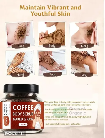 KALP ENTERPRISE Coffee Scrub For Moisture Lock With Age Defiance, Ultra Glow Feel Fresh Scrub??(100 g)-thumb3