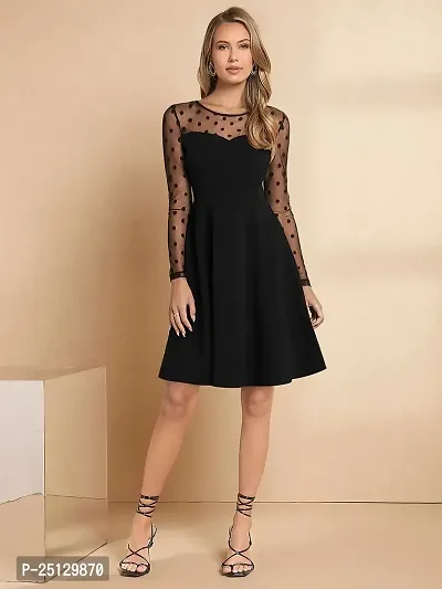 Trendy Black Frock Dress for girl's and women-thumb0