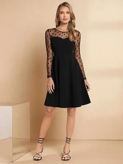 Trendy Black Frock Dress for girl's and women