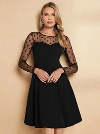 Trendy Black Frock Dress for girl's and women-thumb3