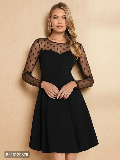 Trendy Black Frock Dress for girl's and women-thumb4
