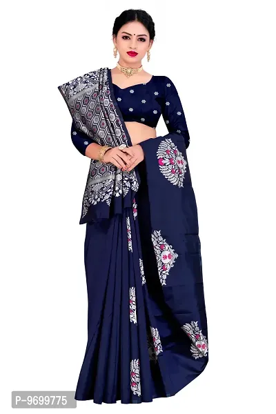 Trendy Kota Doria Silk Woven Saree With Unstitched Blouse Piece For Women-thumb4