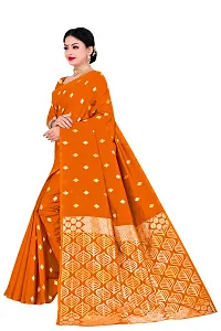 Trendy Kota Doria Silk Woven Saree With Unstitched Blouse Piece For Women-thumb2