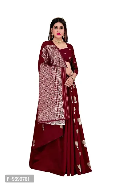 Trendy Kota Doria Silk Woven Saree With Unstitched Blouse Piece For Women-thumb4