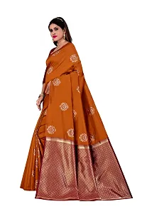 Trendy Kota Doria Silk Woven Saree With Unstitched Blouse Piece For Women-thumb2