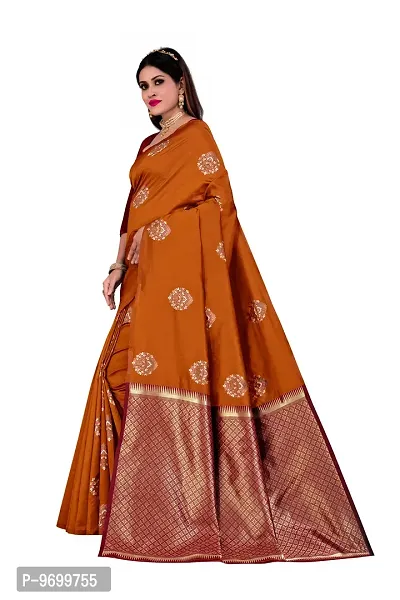 Trendy Kota Doria Silk Woven Saree With Unstitched Blouse Piece For Women-thumb3