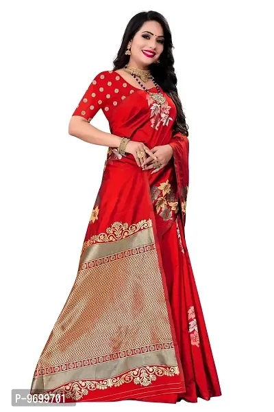 Trendy Kota Doria Silk Woven Saree With Unstitched Blouse Piece For Women-thumb4