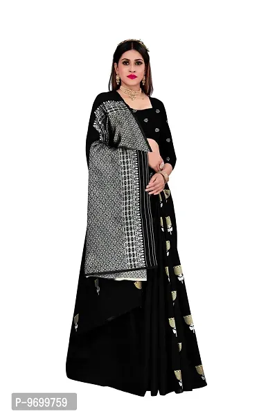 Trendy Kota Doria Silk Woven Saree With Unstitched Blouse Piece For Women-thumb4