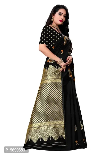 Trendy Kota Doria Silk Woven Saree With Unstitched Blouse Piece For Women-thumb4