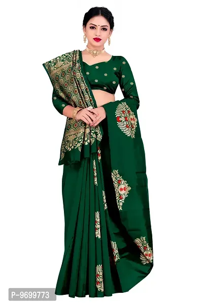 Trendy Kota Doria Silk Woven Saree With Unstitched Blouse Piece For Women-thumb4