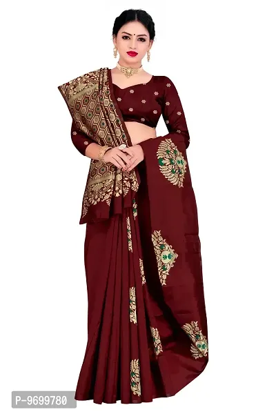 Trendy Kota Doria Silk Woven Saree With Unstitched Blouse Piece For Women-thumb4