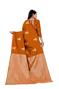 Trendy Kota Doria Silk Woven Saree With Unstitched Blouse Piece For Women-thumb1