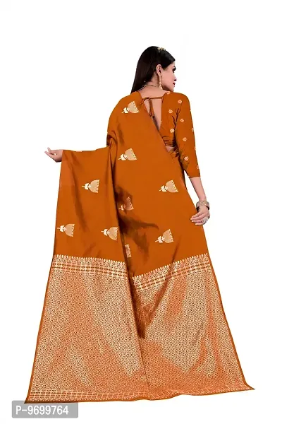 Trendy Kota Doria Silk Woven Saree With Unstitched Blouse Piece For Women-thumb2