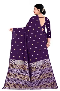 Trendy Kota Doria Silk Woven Saree With Unstitched Blouse Piece For Women-thumb1