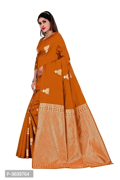 Trendy Kota Doria Silk Woven Saree With Unstitched Blouse Piece For Women-thumb3