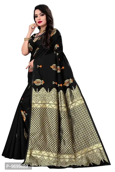 Trendy Kota Doria Silk Woven Saree With Unstitched Blouse Piece For Women-thumb3