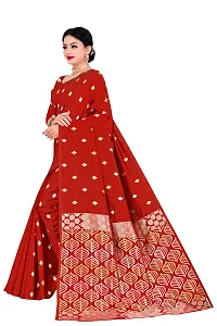 Trendy Kota Doria Silk Woven Saree With Unstitched Blouse Piece For Women-thumb2