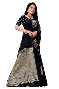 Trendy Kota Doria Silk Woven Saree With Unstitched Blouse Piece For Women-thumb3