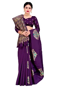 Trendy Kota Doria Silk Woven Saree With Unstitched Blouse Piece For Women-thumb3