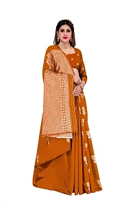 Trendy Kota Doria Silk Woven Saree With Unstitched Blouse Piece For Women-thumb3